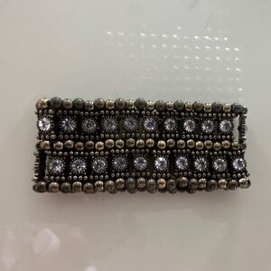 Sparkle Rhinestone Beaded Bracelet Gold stretch bracelet